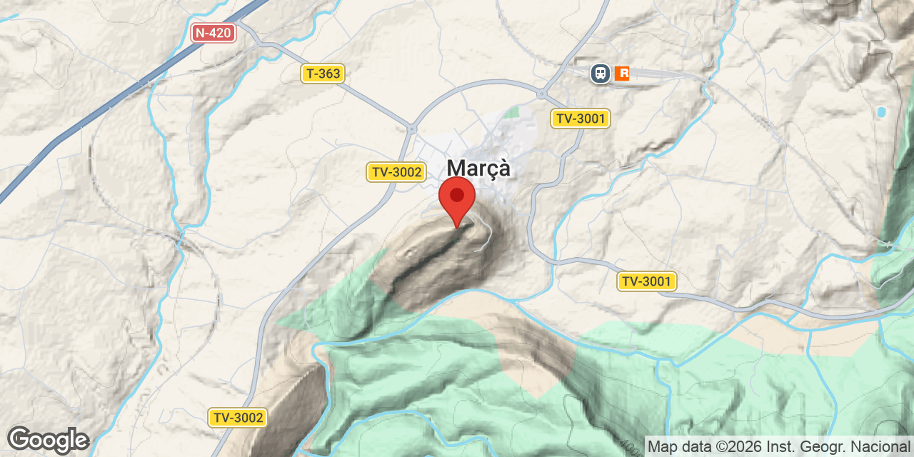 Mapa de situació de ERE I, AVENC