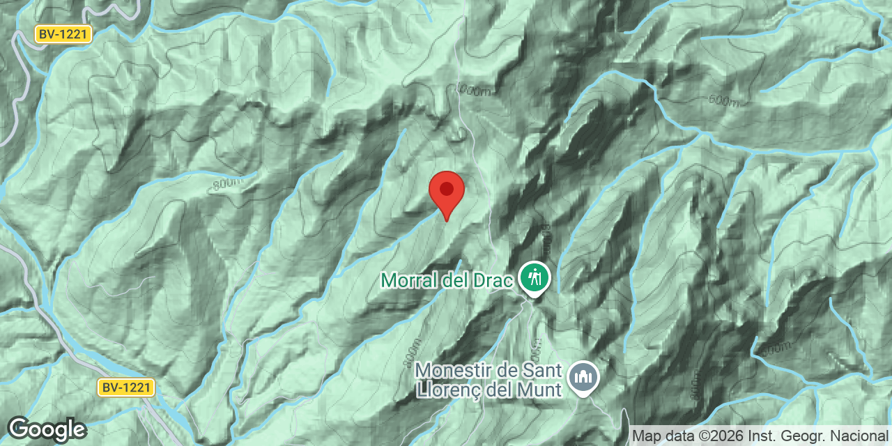 Mapa de situació de CANAL DEL PI TORT, AVENC DE LA