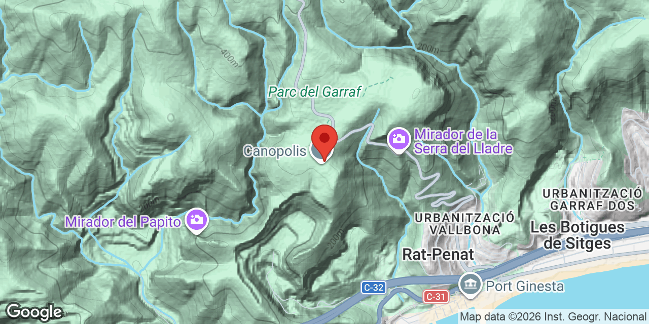 Mapa de situación de PENYA GINESTA, AVENC DE