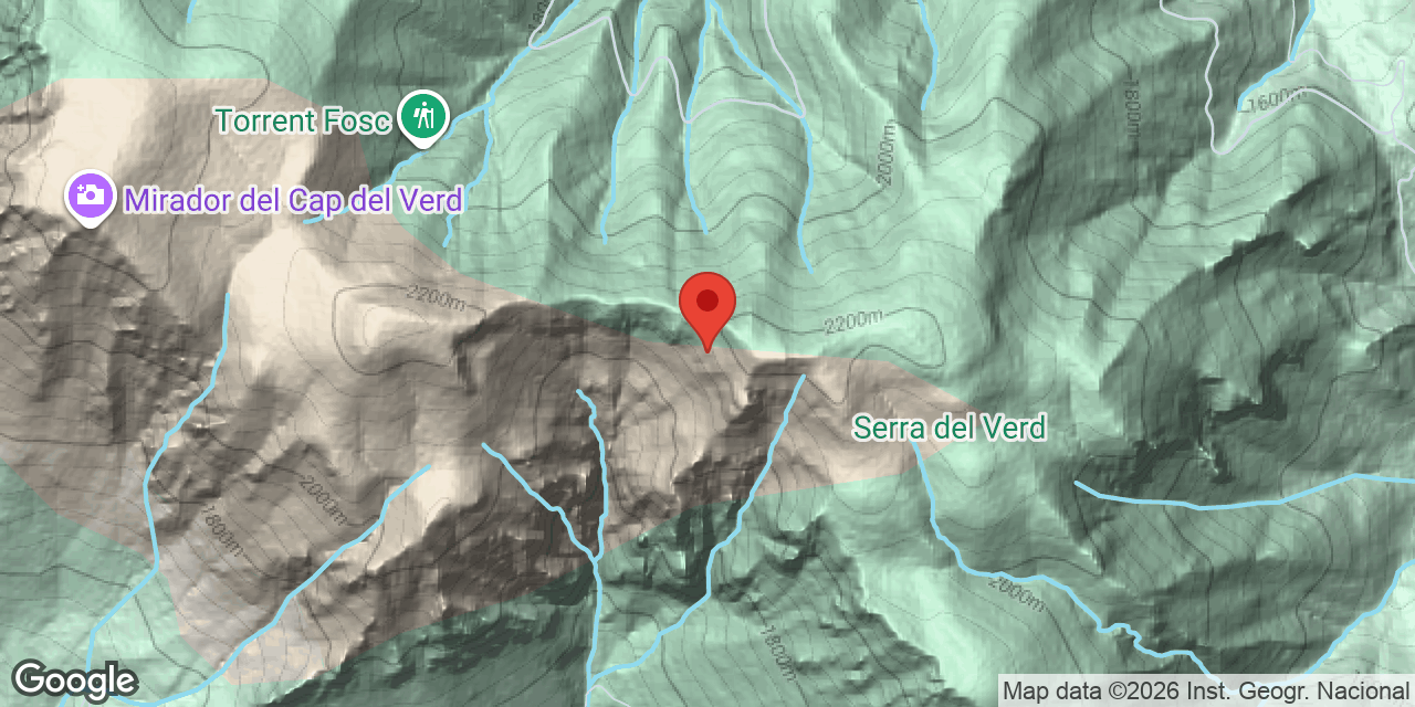 Mapa de situació de URDET, GRALLER D'