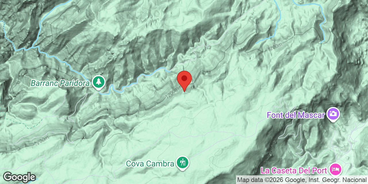 Mapa de situació de CANTERO, COVA D'EN