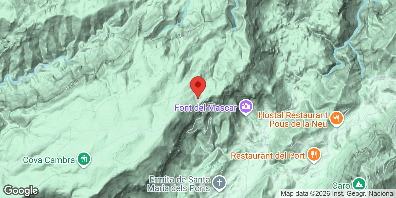 Mapa de situación de TRÍPODE, AVENC DEL