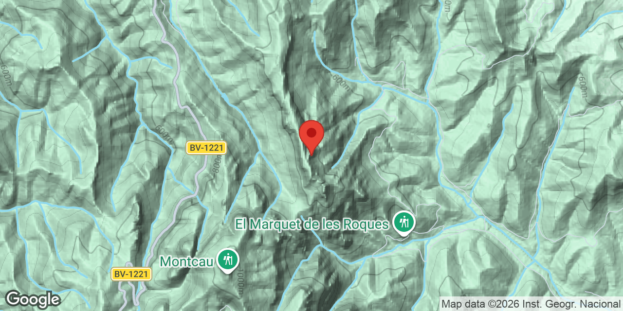 Mapa de situació de EMBOSCATS, CAU DELS