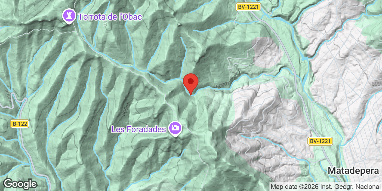 Carte de situation de LLOP, CAU DEL