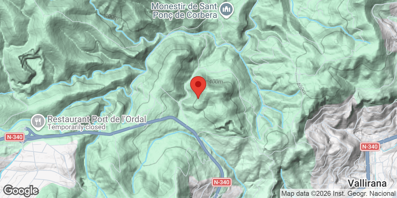 Mapa de situación de XAMPINYONS, COVA DELS