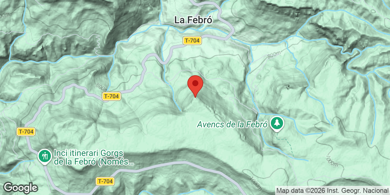 Mapa de situació de ROCA DEL MIGDIA Nº3, AVEN DE LA
