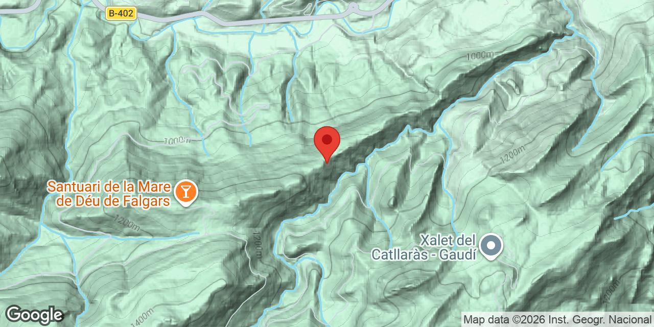 Mapa de situació de FALGARS, COVA DE