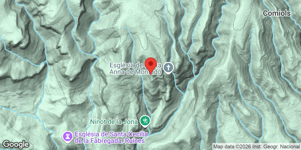Mapa de situació de MONTADÓ, COVA DE