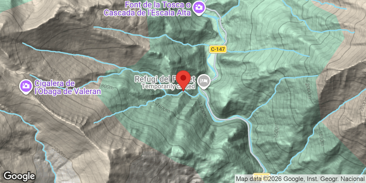 Mapa de situación de BALERAN, FONTS DE
