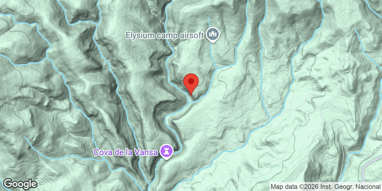 Location map of HEREU, COVA DE L'