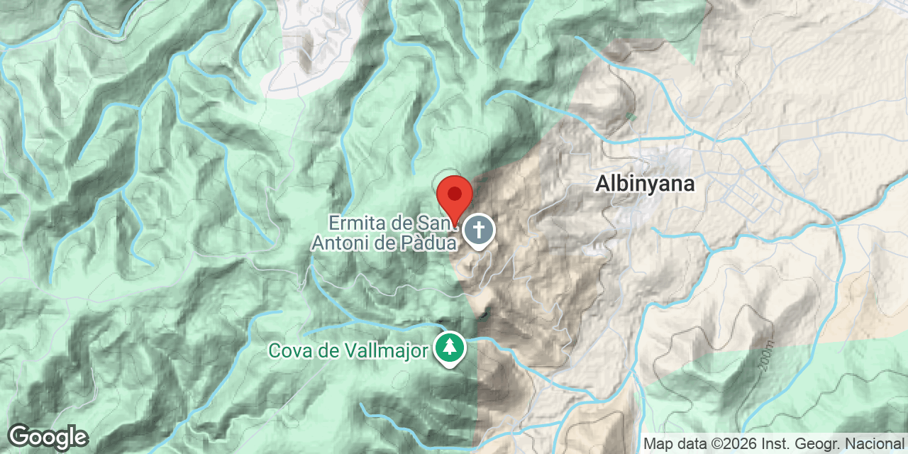 Mapa de situación de CENDRA, AVENC DE LA