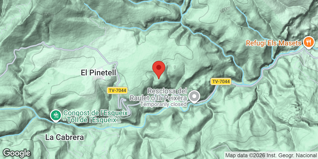 Mapa de situació de PI RODÓ, AVENC DEL