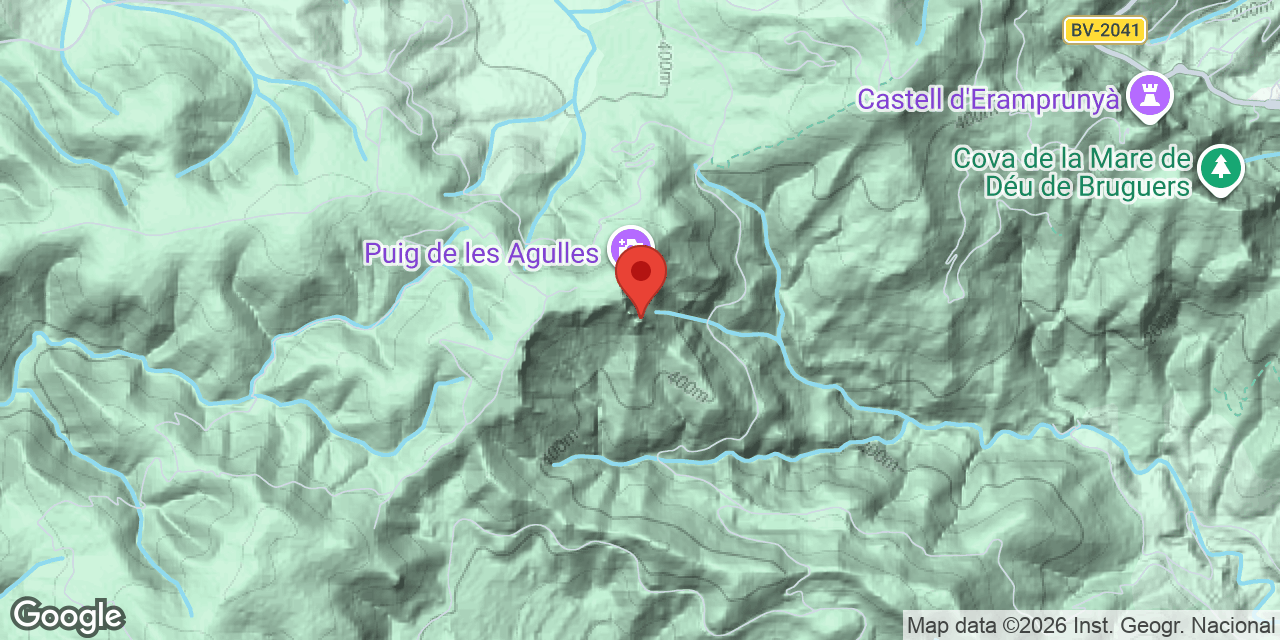 Mapa de situación de AGULLES,  COVA DE LES