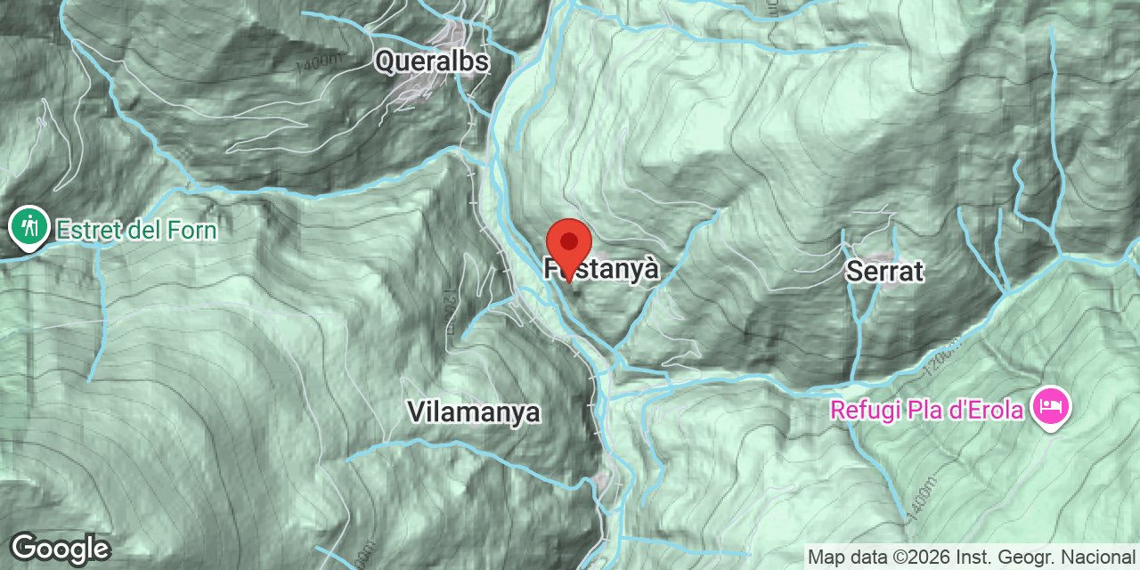 Mapa de situació de CINC ESTREPS, COVA DELS