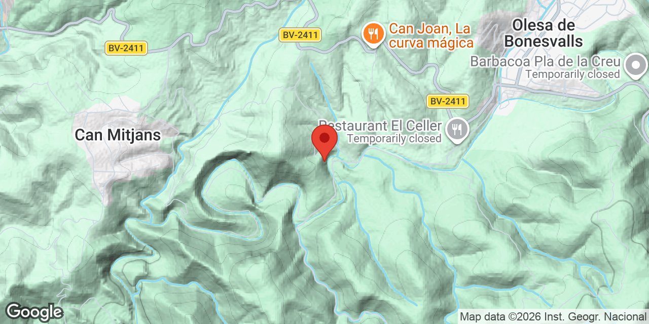 Mapa de situació de PENYES DEL FUSTER, AVENC DE LES