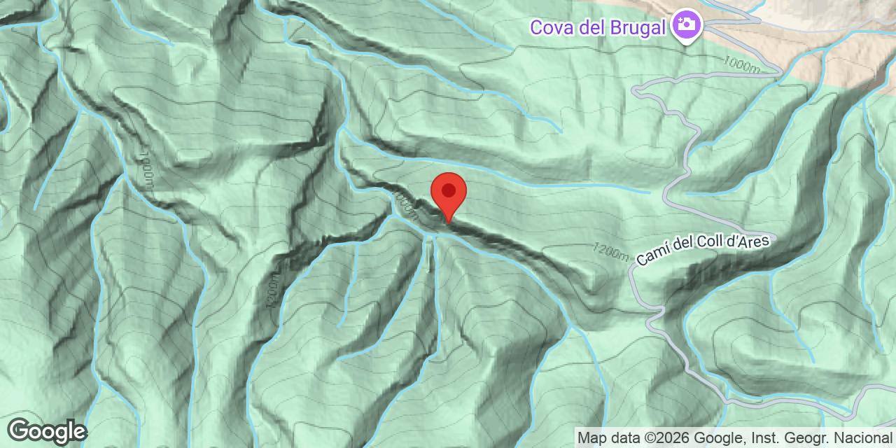 Mapa de situación de NEGRA DEL CINGLE DE LLEDÓ, COVA