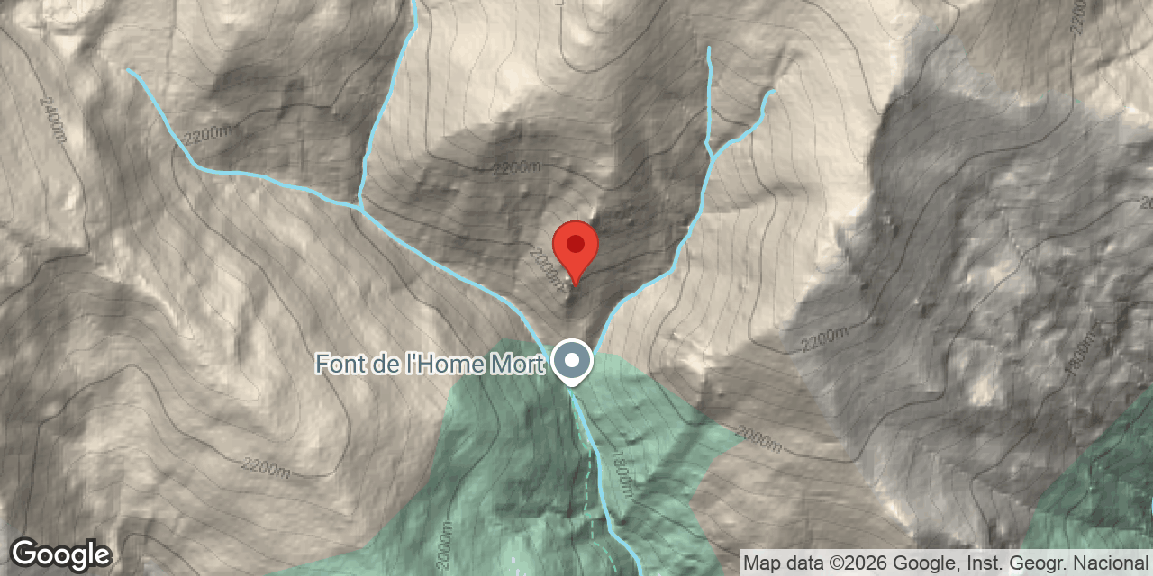Mapa de situació de PENITENT, COVA SUPERIOR DEL