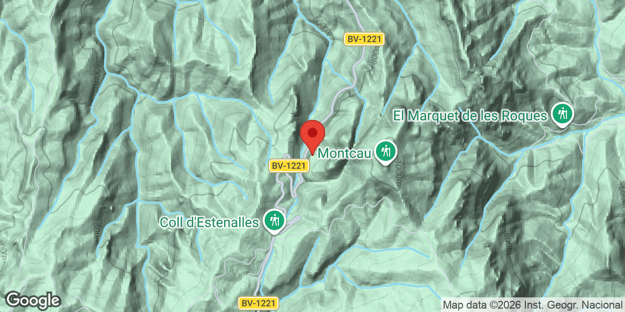 Location map of PENJADA DEL MONTCAU, COVA