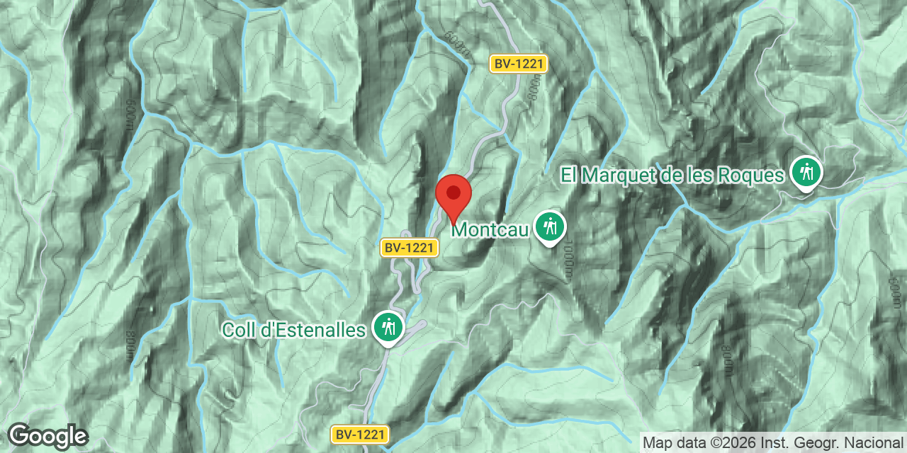 Mapa de situació de OEST DEL MONTCAU, COVA
