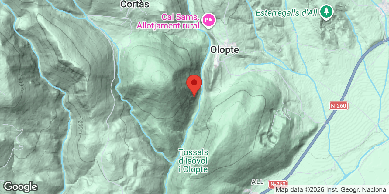 Carte de situation de OLOPTE, COVA E D'