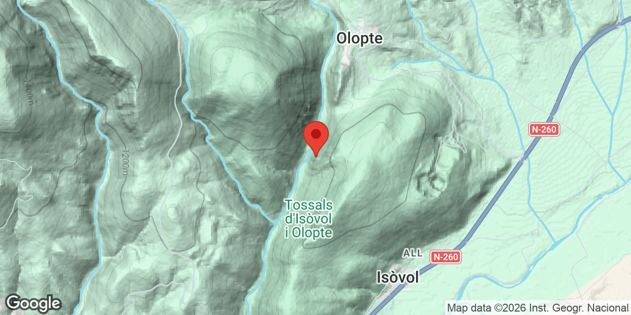 Location map of AL.LUVIONS, COVA DELS