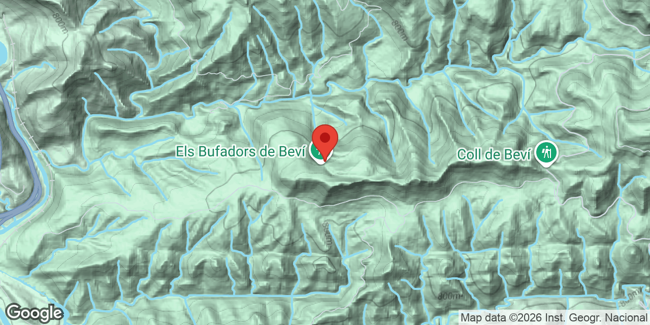Mapa de situació de BEVÍ, BUFADOR Nº1 DE