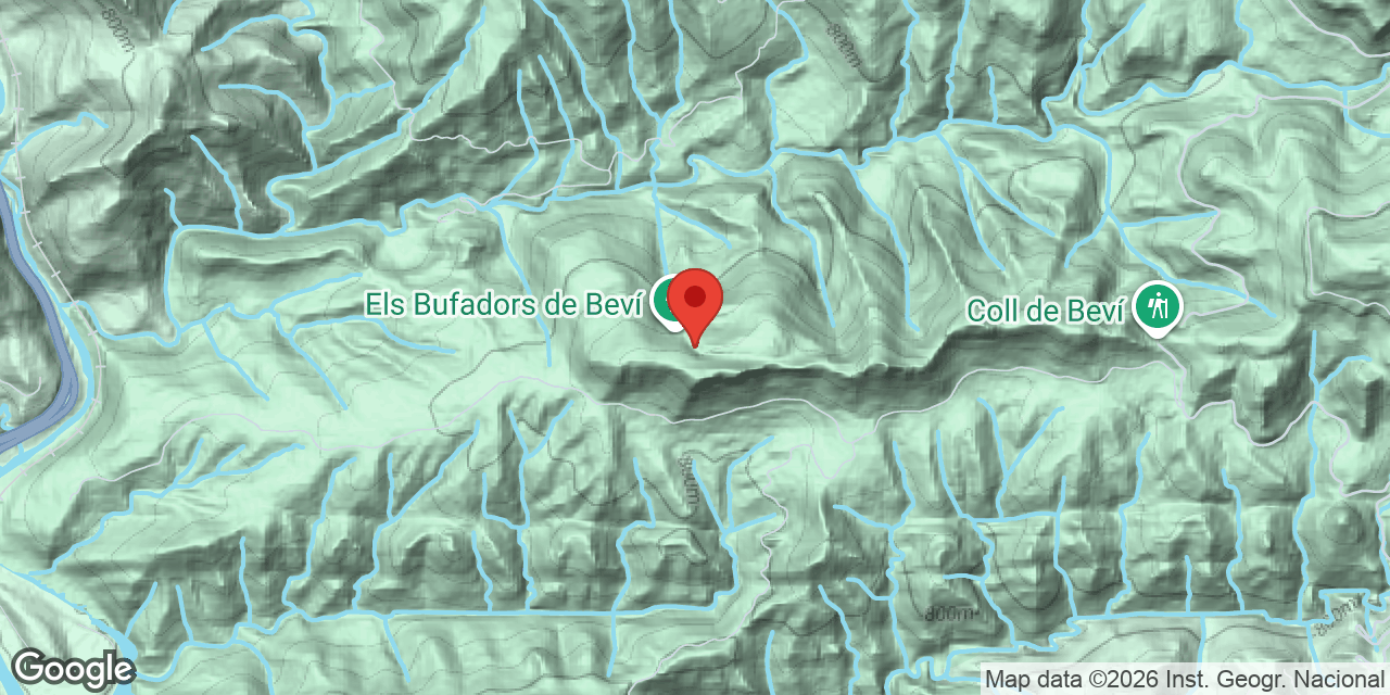 Location map of BEVÍ, BUFADOR Nº5 DE