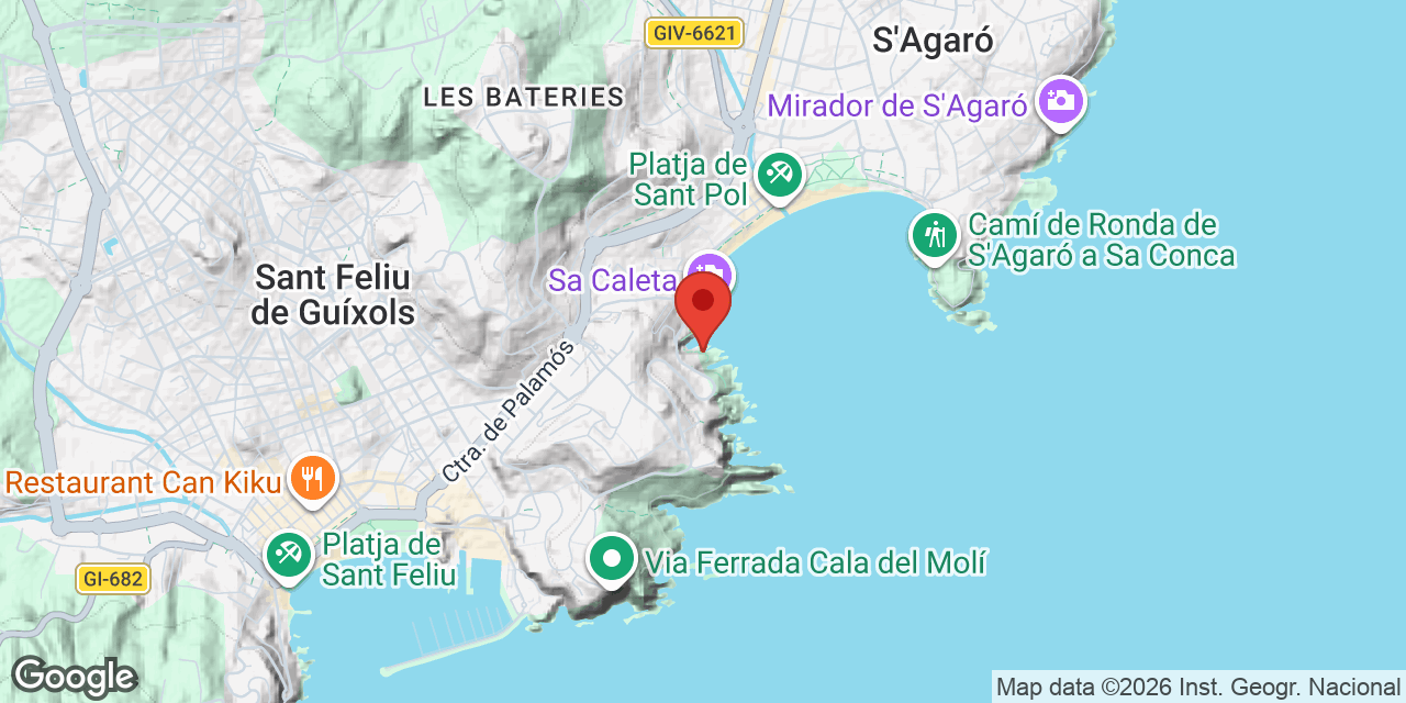 Mapa de situació de CALA MASET, COVA Nº1 DE