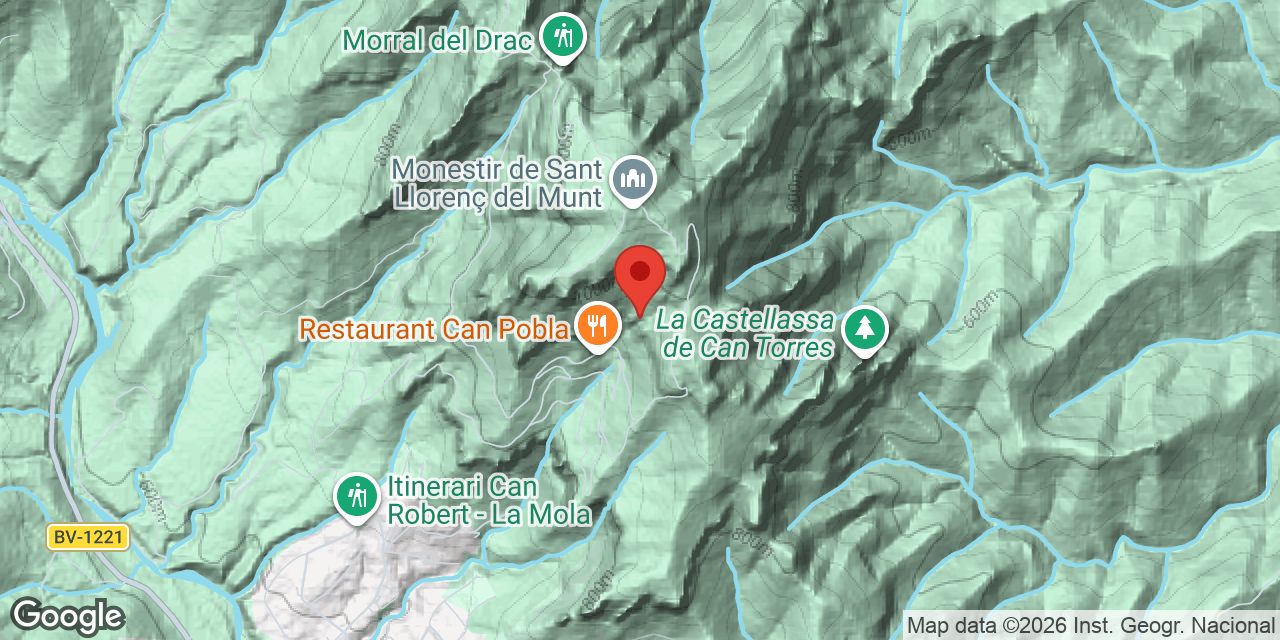 Mapa de situació de FONDAL, COVA DEL