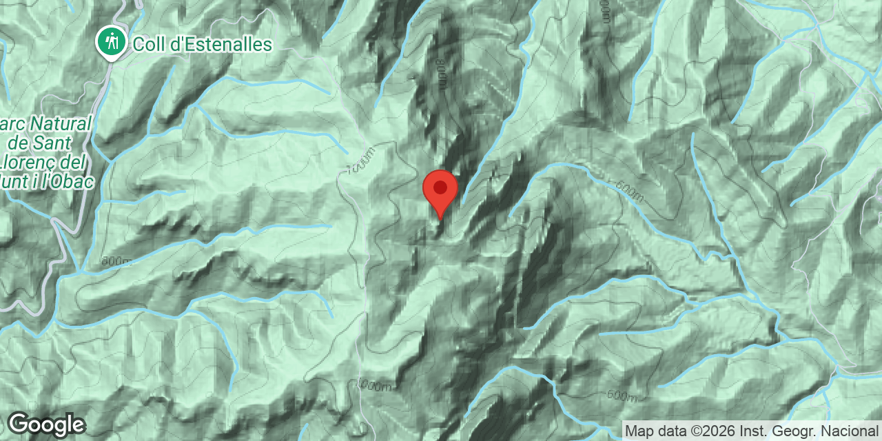 Location map of ENSORRAMENT, COVA DE L'