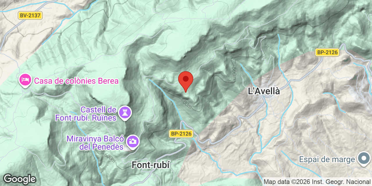 Mapa de situación de ARENA, COVA DE L'