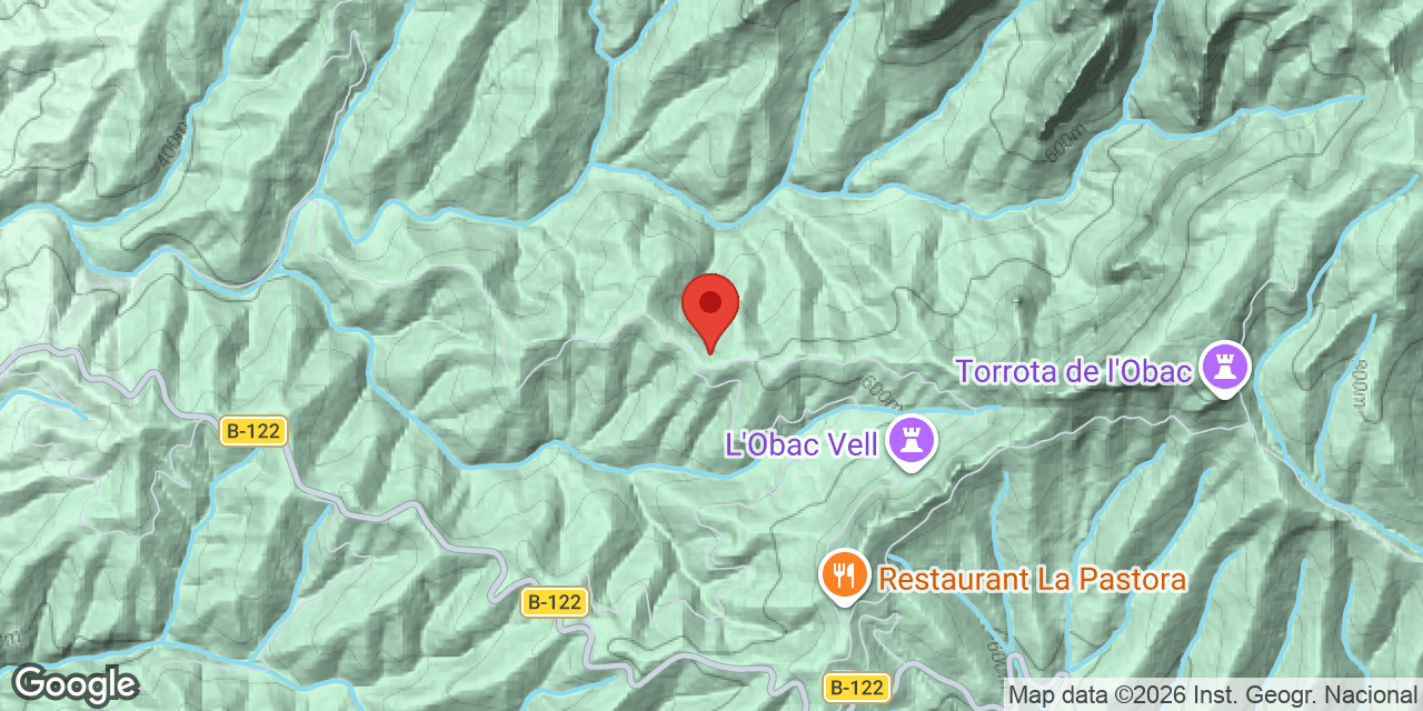 Mapa de situación de SERRAT DELS GINEBRERS, FORAT DEL