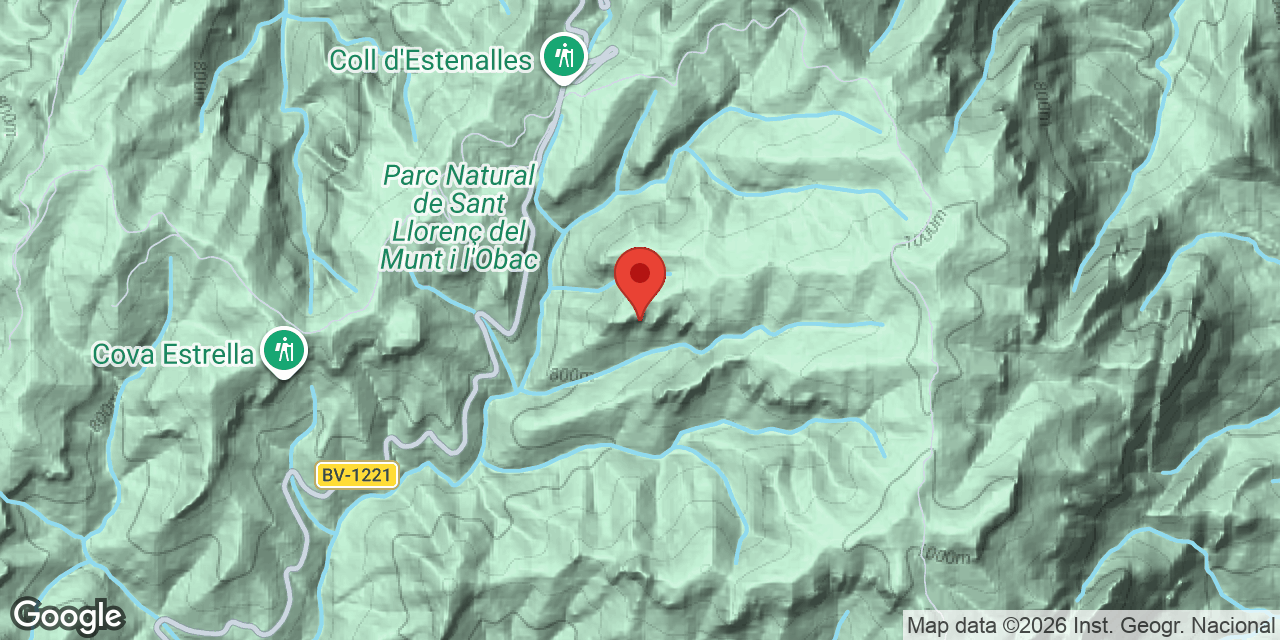 Mapa de situació de ROCATER, COVA DEL