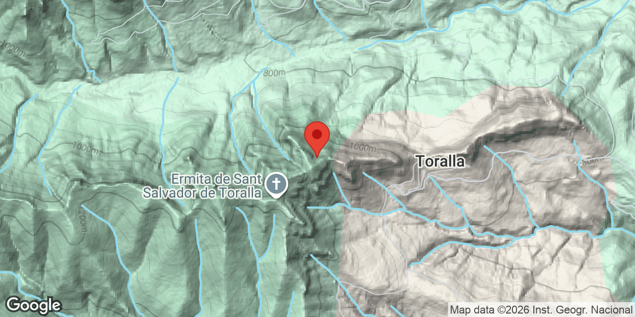 Carte de situation de TORALLA, COVA DE