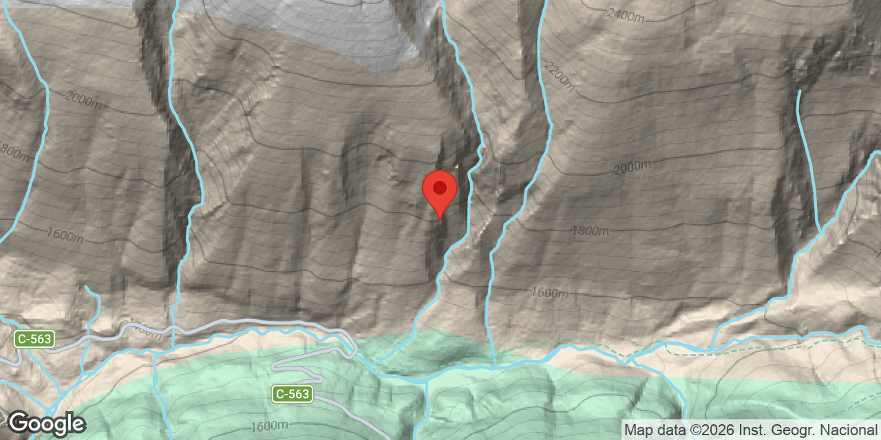 Mapa de situació de CERNERES, COVA PETITA DE