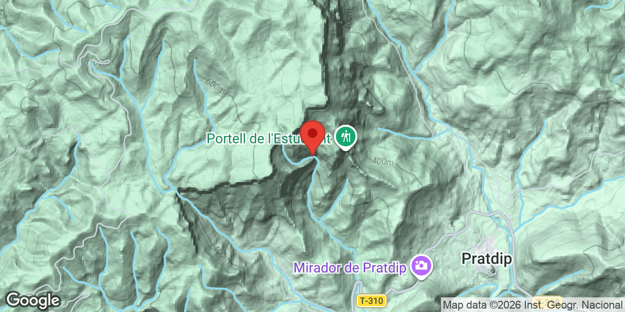 Mapa de situació de AGUILER, GRALLERA DE L' - ORTIGUER, AVENC