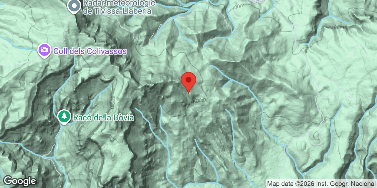 Mapa de situación de COLL D'EN GROS, COVA DEL