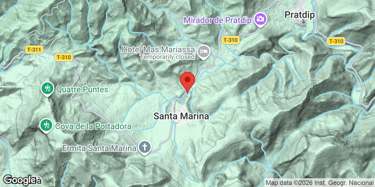 Carte de situation de SANTA MARINA, AVENC DE