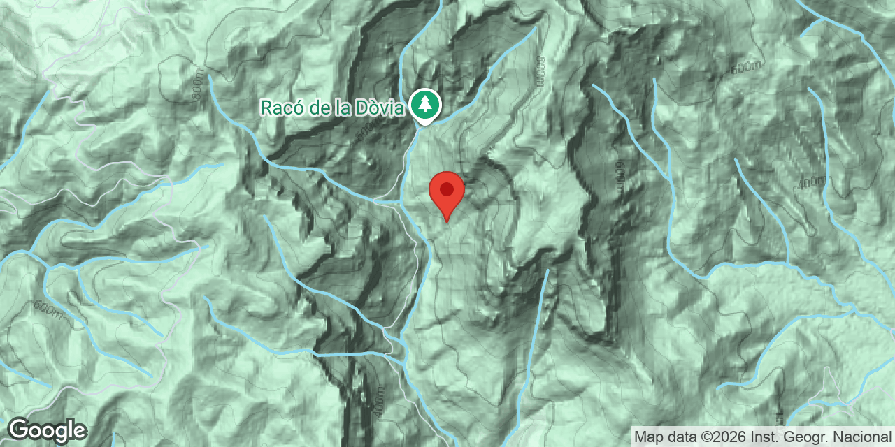 Mapa de situació de CORRAL DEL SALVET, AVENC DEL