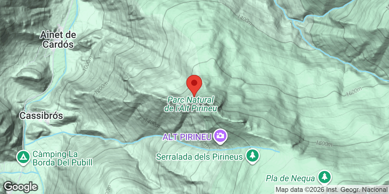 Location map of CANYA, FORAT DE LA
