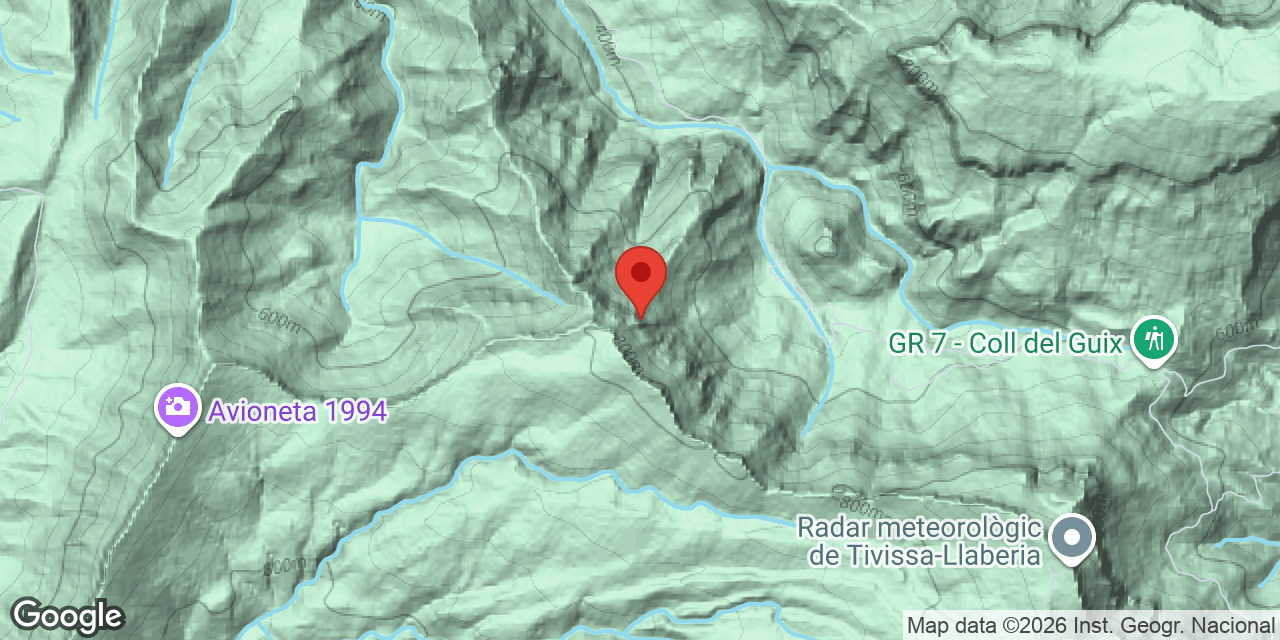 Carte de situation de LLADRE, COVA DEL