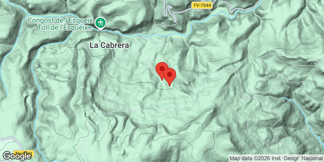 Mapa de situación de MASIET, COVES DEL
