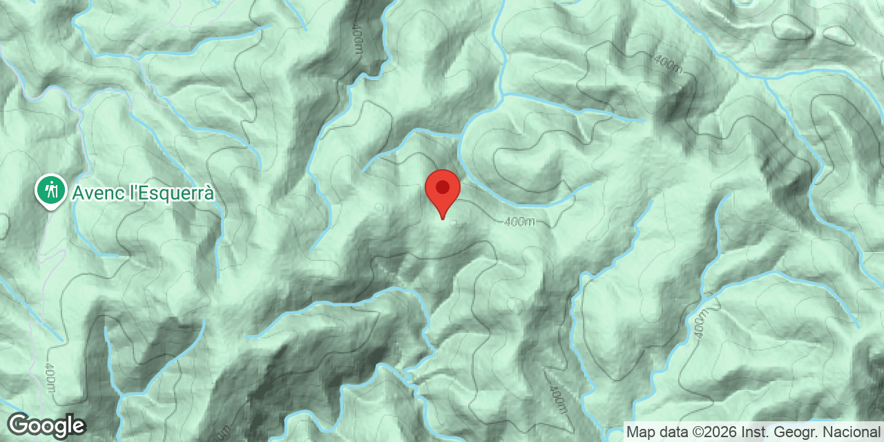 Mapa de situación de COLL DE LA FERLA, AVENC DEL