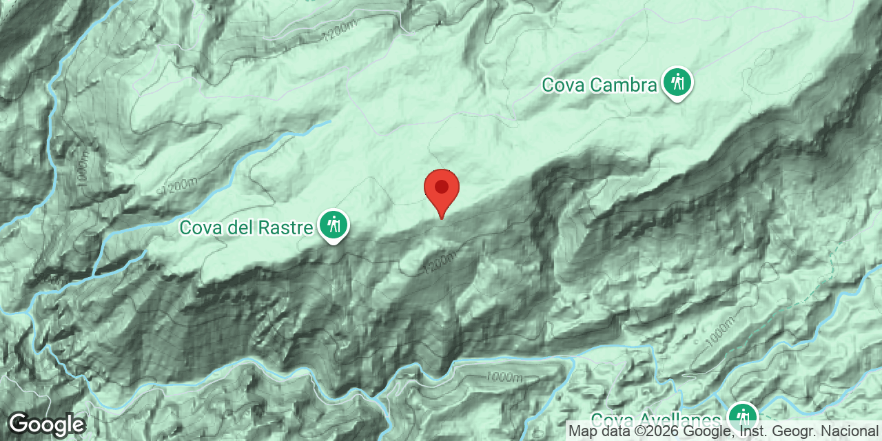 Location map of RASTRE, COVA PETITA DEL