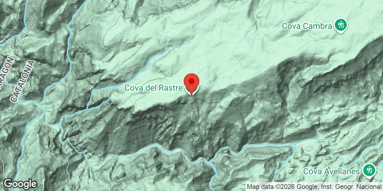 Carte de situation de RASTRE, COVA DEL