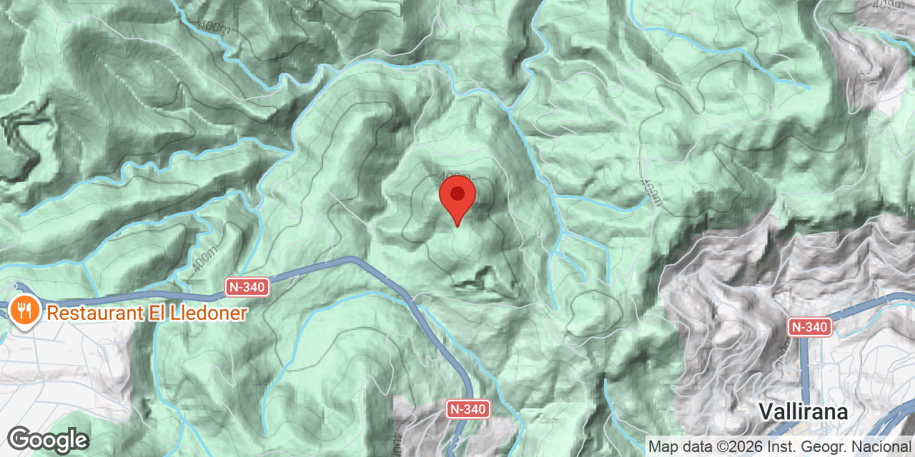 Mapa de situación de COLL VERDEGUER,  COVA DE