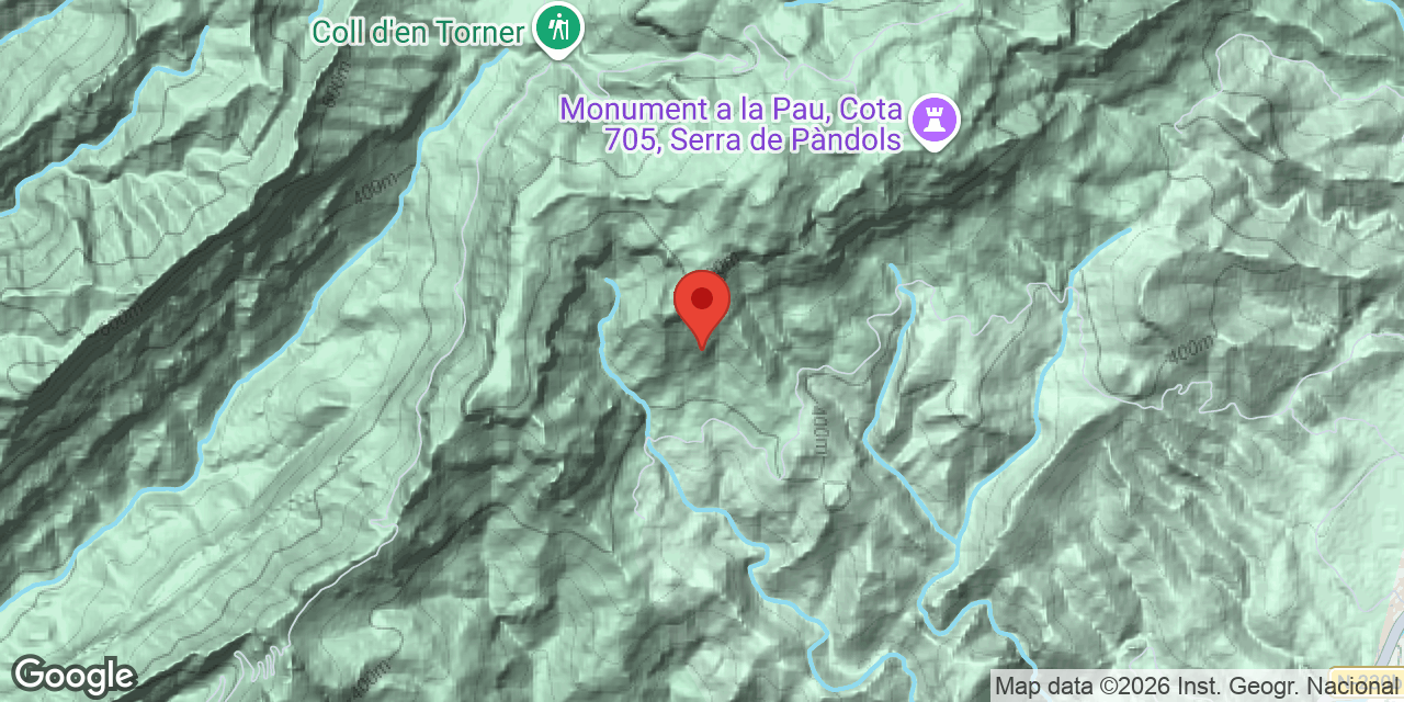 Mapa de situació de BORRETES, FORAT DE