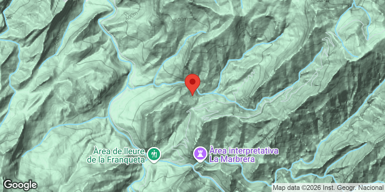 Mapa de situació de PILETES, COVA DE LES
