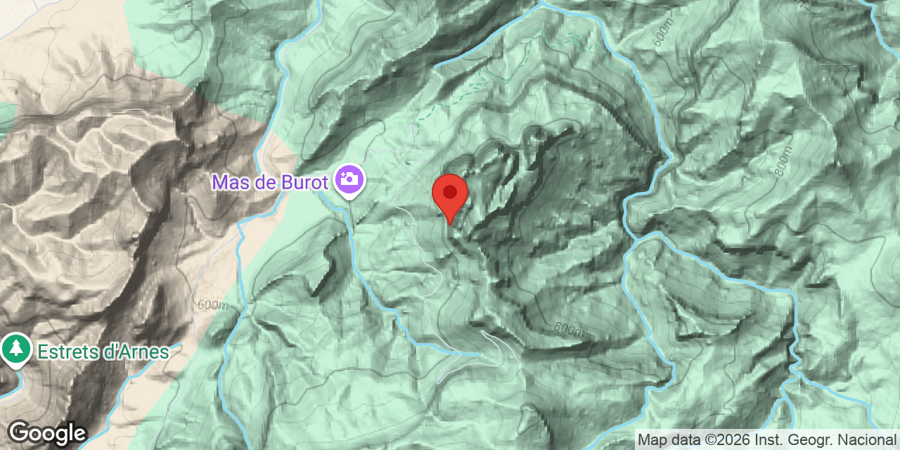 Mapa de situación de BENET, COVA D'EN