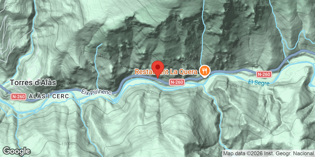 Location map of QUERA, COVES DE LA
